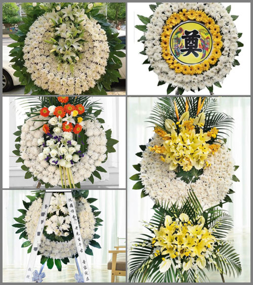 湖北孝感市大悟县高店乡邓湾村花圈速递